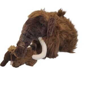 Woolly Mammoth Build A Bear and Baby RETIRED RARE